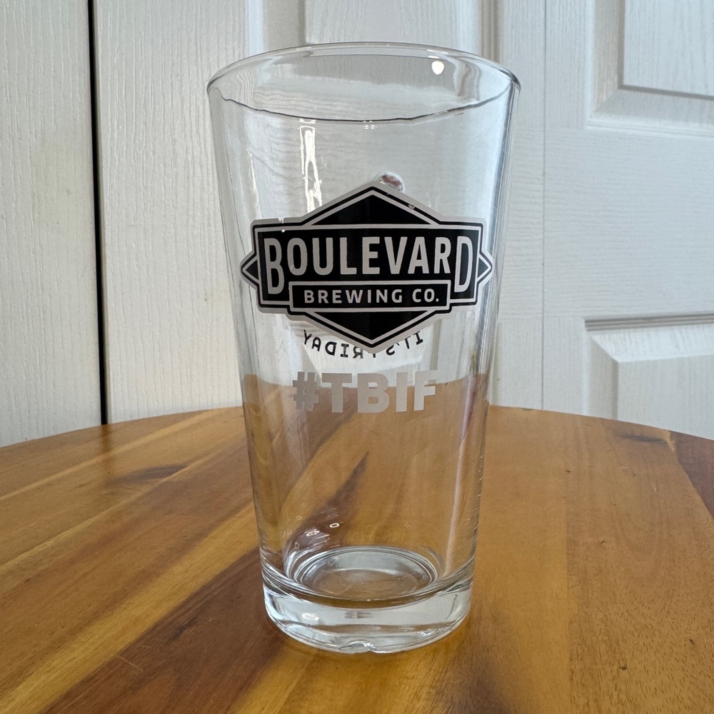 Boulevard Brewing Company #TBIF Beer‎ Glass Man Cave Bar